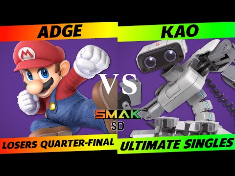 SMAK-SD Losers Quarter-Finals - Adge (Mario) vs. KAO (ROB) - SSBU