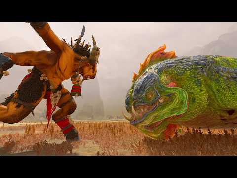 Merwyrm VS Ghorgon - Tides of Torment DLC | Total War Warhammer 3