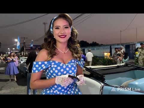 Presentacion de Carros Clasicos y presentacion de CANDIDATAS EN Santa Lucía Cotzumalguapa