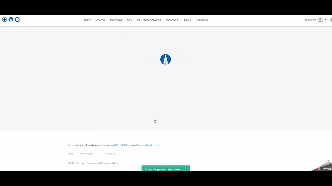 PGDB registration guide video