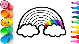 How to Draw a Rainbow | Easy Step by Step Tutorial for Beginners