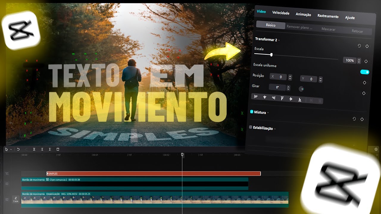 Como fazer o TEXTO seguir o MOVIMENTO DA CÂMERA no CAPCUT! @twb.studios