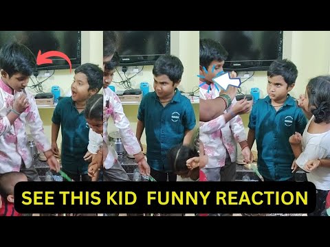 Saketh Funny Reaction for Eating his Birthday Cake | #kidsvideo #funny #cute