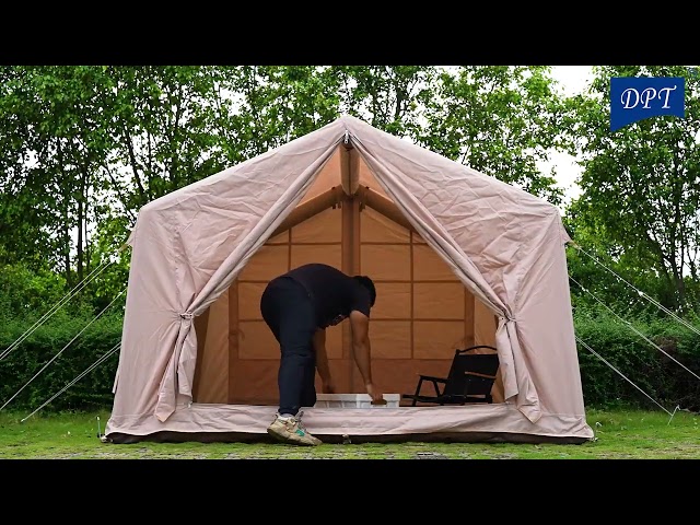 خيمة رحلات هوائية قماش قطني 2.8*2.5*2م- سهلة التركيب، توفر حماية وراحة، تتحمل الاستخدام الخارجي،ضمان سنتان