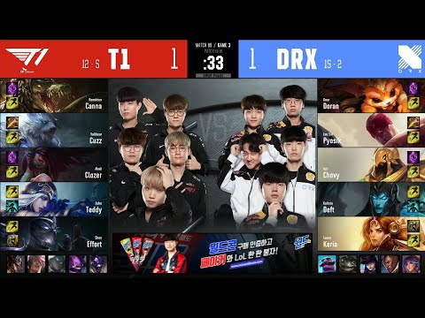 T1 vs DRX | W10D4 | Match 89 Game 3 | LCK Summer Split 2020 – S10 | T1 vs DragonX