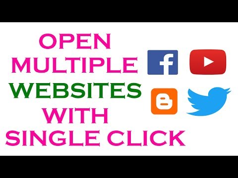 Open Multiple Websites With Single Click Video