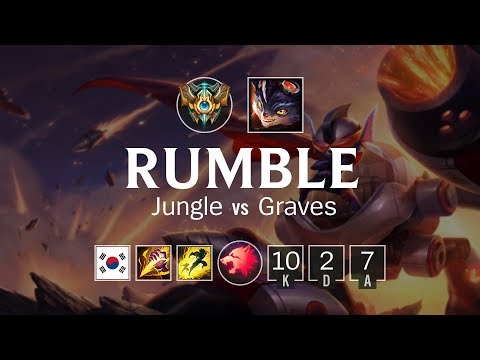 Rumble Jungle vs Graves - KR Challenger Patch 8.12