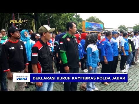 DEKLARASI &ldquo;SAUYUNAN NGAJAGA LEMBUR&rdquo; SINERGI POLDA JABAR DAN BURUH JAGA KAMTIBMAS