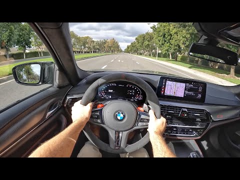 2022 BMW M5 CS POV Test Drive (3D Audio)(ASMR)