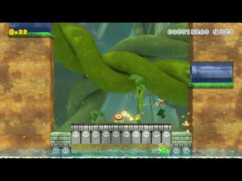 3-2: Flooded Forest by Pey10B 🍄 Super Mario Maker 2 #add 😶 No Commentary