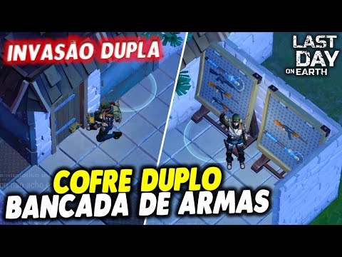 COFRE DUPLO E BANCADA DE ARMAS NA INVASÃO DUPLA - Last Day On Earth