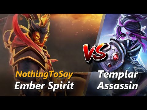 NothingToSay mid Ember Spirit vs Templar Assassin | First 10 minutes