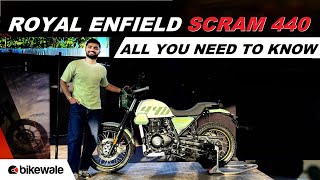 New Royal Enfield Scram 440 Walkaround | Exhaust Sound, Engine Specifications, Features | BikeWale