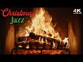 🔥 Christmas Fireplace w/ Relaxing Christmas Jazz Music 🌲🔥 Instrumental Christmas Fireplace Ambience