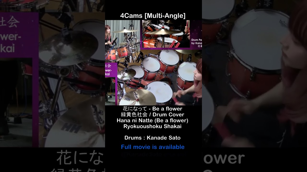 花になってDrum YTShorts #drums #drumcover #緑黄色社会