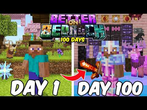 100 Days in Better on Bedrock in Minecraft
