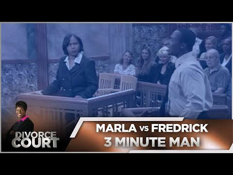 Divorce Court OG- Marla vs. Fredrick: 3 Minute Man - Season 1, Episode 117