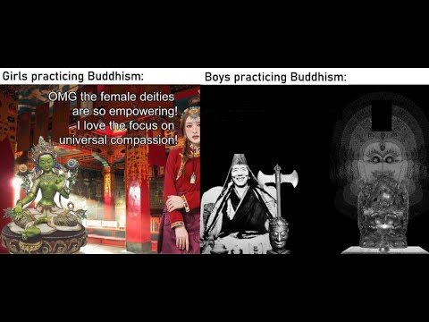 Boys vs girls practicing Buddhism