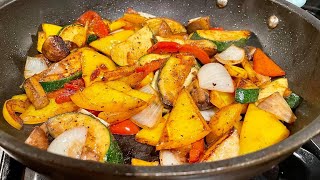 Vegetable Stir Fry without a Wok! | Rachael Ray frying pan.