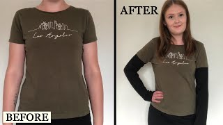 Create a Long Sleeve Top From Your Favourite T-Shirt