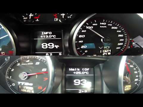 Audi TT RS vs Audi R8 V10
