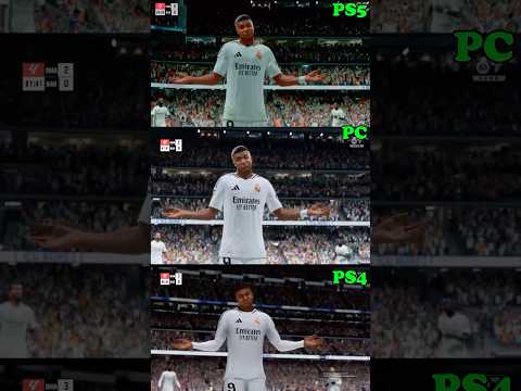PS5 vs PS4 vs PC. Who wins? #fc25 #eafc #eafc25 #mbappe #fifa #fut