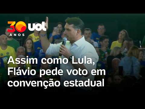 Flávio Bolsonaro pede voto em convenção do PL em Santa Catarina: ‘Até aquele que não gostam, votem’