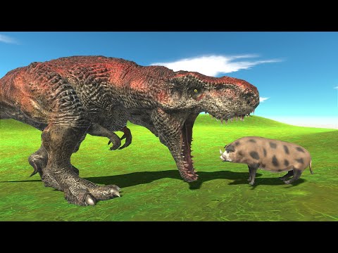 T-Rex vs Modern Mammals  - Animal Revolt Battle Simulator