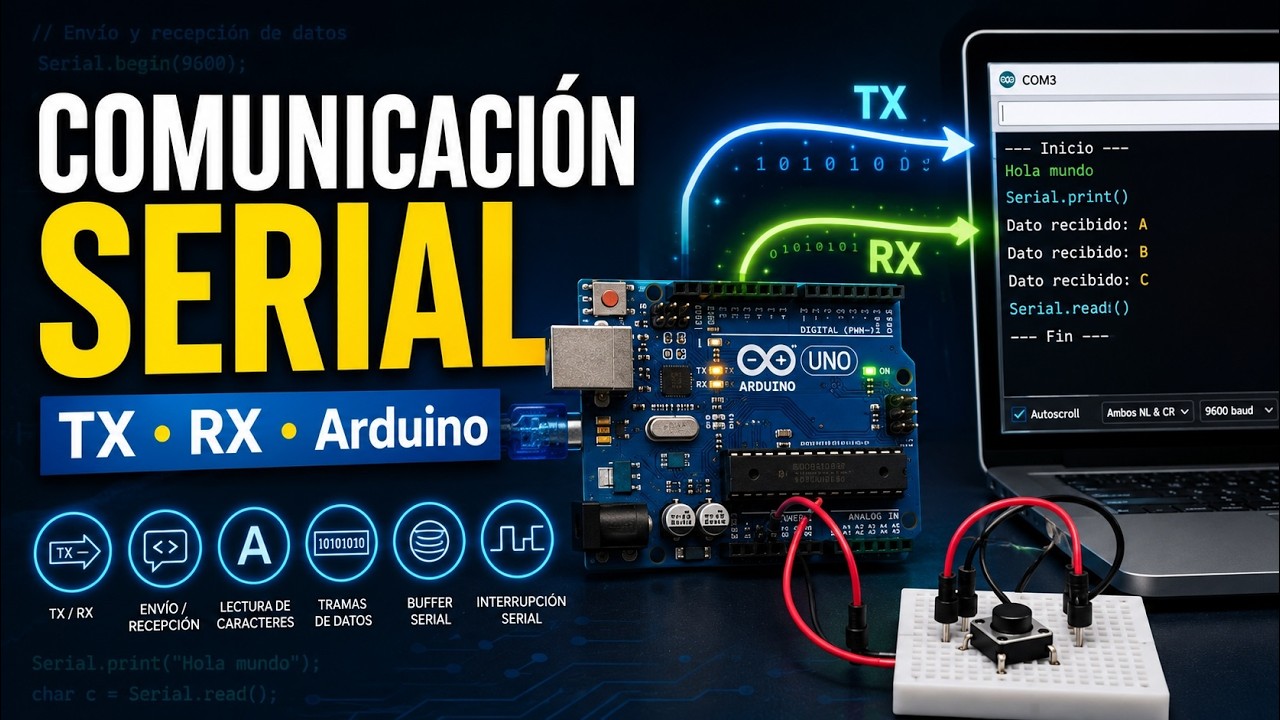 16 Curso Arduino - Comunicación Serial, Introducción Completa - Primera Parte