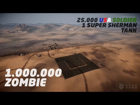 25.000 USA SOLDIER & 1 TANK vs 1 MILLION ZOMBIE - Ultimate Epic Battle Simulator 2
