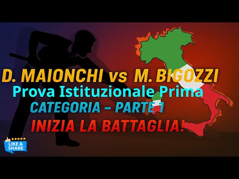 🏆 D. MAIONCHI vs M. BIGOZZI | Prova Istituzionale Prima Categoria – Parte 1 | Inizia la battaglia!