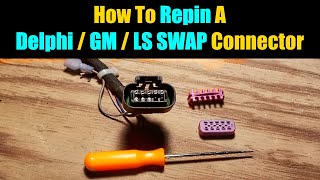 How To Depin A Connector GM LS LSX MSD and Delphi Connectors EASY | Custom Electrical 101 |