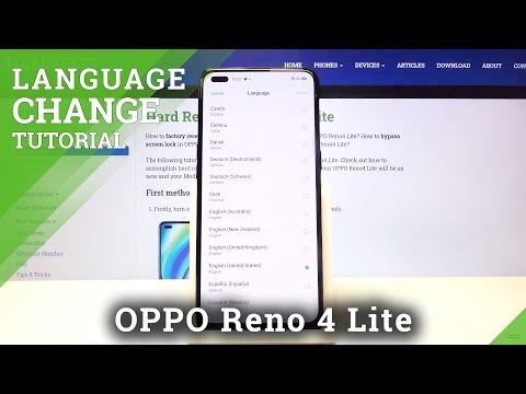 How to Change System Language in OPPO Reno 4 Lite – Find Language List