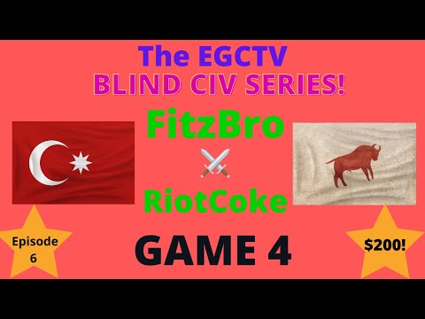 The AOE 3 DE Blind Civ Series! Episode 2 - FitzBro vs RiotCoke - Game 4!