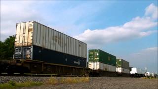preview picture of video 'UP Intermodal COFC/TOFC - Scott City, MO 07.06.14'