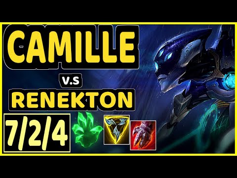CAMILLE vs RENEKTON - 7/2/4 KDA TOP GAMEPLAY - EUW Ranked GRANDMASTER