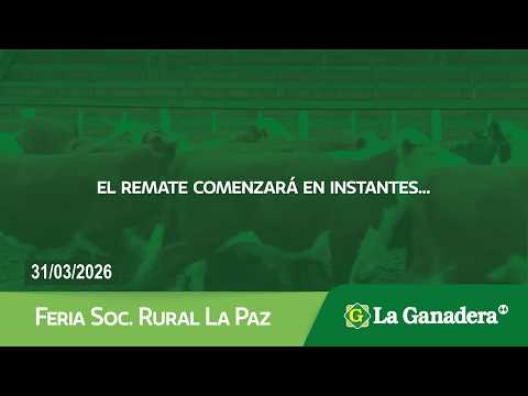 Remate de Hacienda Coop. LA GANADERA -  Gral. Ramírez -  Martes 31 de Marzo de 2026.