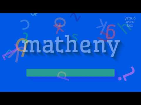 How to say "matheny"! (High Quality Voices)