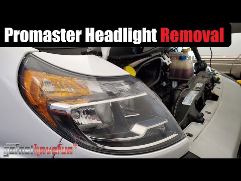 Ram Promaster Headlight REMOVAL (1500, 2500 & 3500)| AnthonyJ350