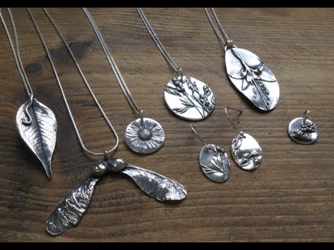 Making Metal Clay Botanical Pendants