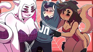 Nikusa Tabi &amp; Ayana’s Spidercat Obsession (Friday Night Funkin' Comic Dub)