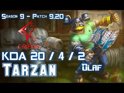 GRF Tarzan OLAF vs REK'SAI Jungle - Patch 9.20 EUW Ranked