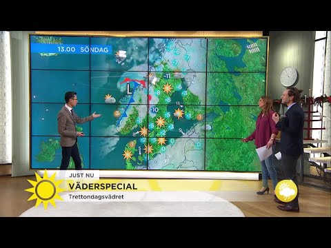 Snö, blötsnö, eller regn? Så blir trettondagsvädret där du bor - Nyhetsmorgon (TV4)