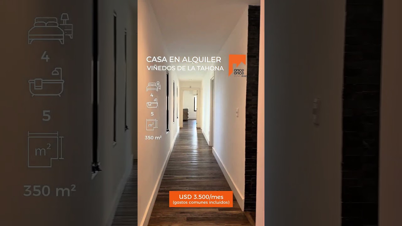 RESERVADA Casa En Alquiler – Viñedos De La Tahona – 4 Dormitorios. Gastos Comunes Incluidos! - Video