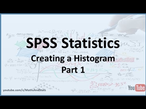 SPSS: Creating a Histogram in SPSS - Part 1 - YouTube