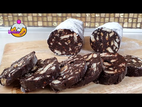 QUICK AND EASY CHOCOLATE SALAMI - WITHOUT EGGS -