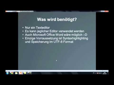 HTML Kurs Teil 1 - Vorwort und Aufbau eines HTML Dokumentes