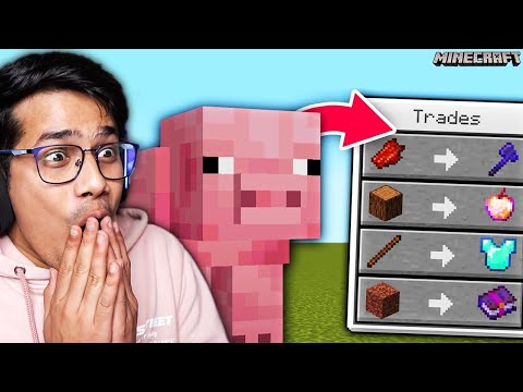 Minecraft, But Mobs Trade OP Items !!