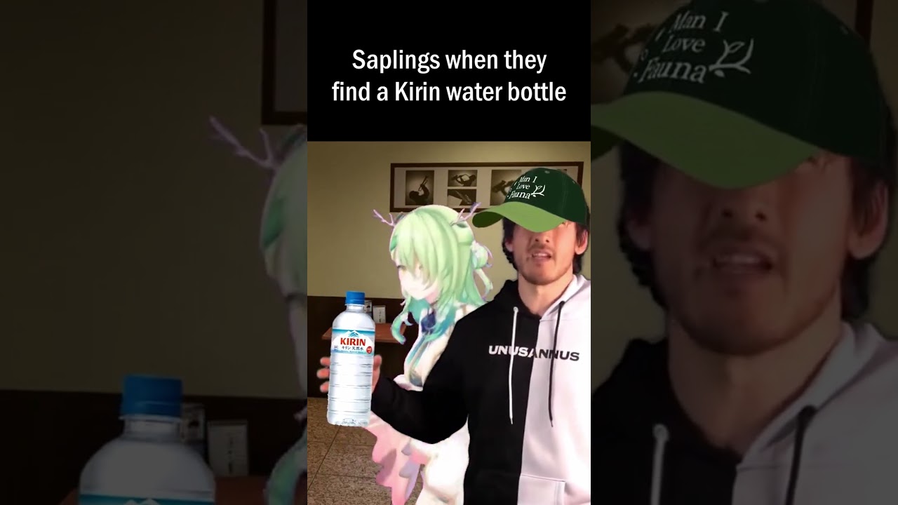 Saplings when they find a Kirin water bottle  #ceresfauna  #vtuber  #hololive