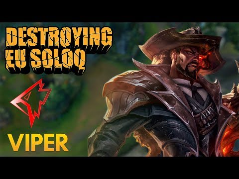 Destroying EU SoloQ: Griffin Viper - Lucian Bot Lane - KDA 11/1/12